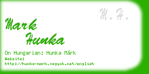 mark hunka business card